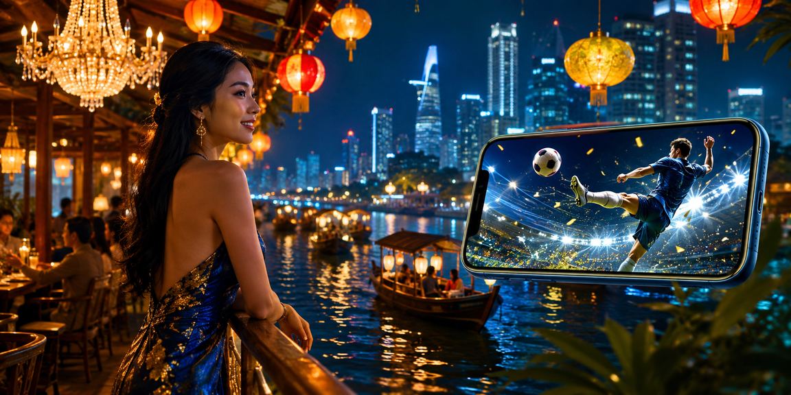 Trò chơi casino di động tại khu chợ đêm vùng đồng bằng sông Cửu Long